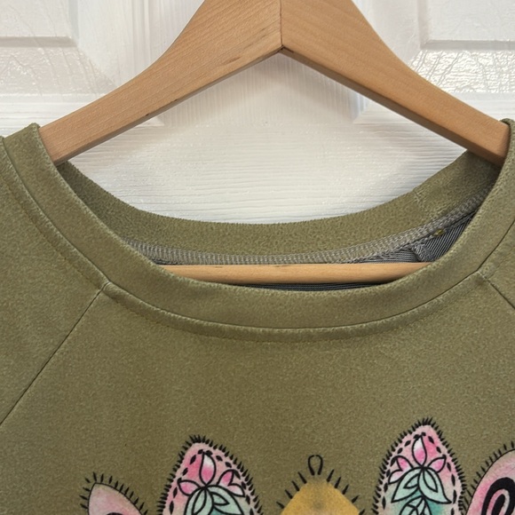 Colorful Bohemian Patterned Women's Top with animal print - size 2XL - Picture 4 of 7